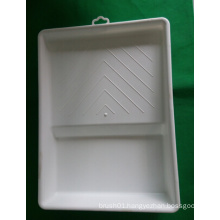 9" White Virgin Material Paint Tray